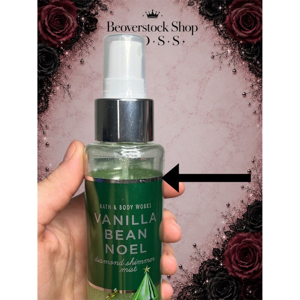 Bath & Body Works Vanilla Bean Noel Diamond Shimmer Mist 4.9 oz - Picture 3 of 4